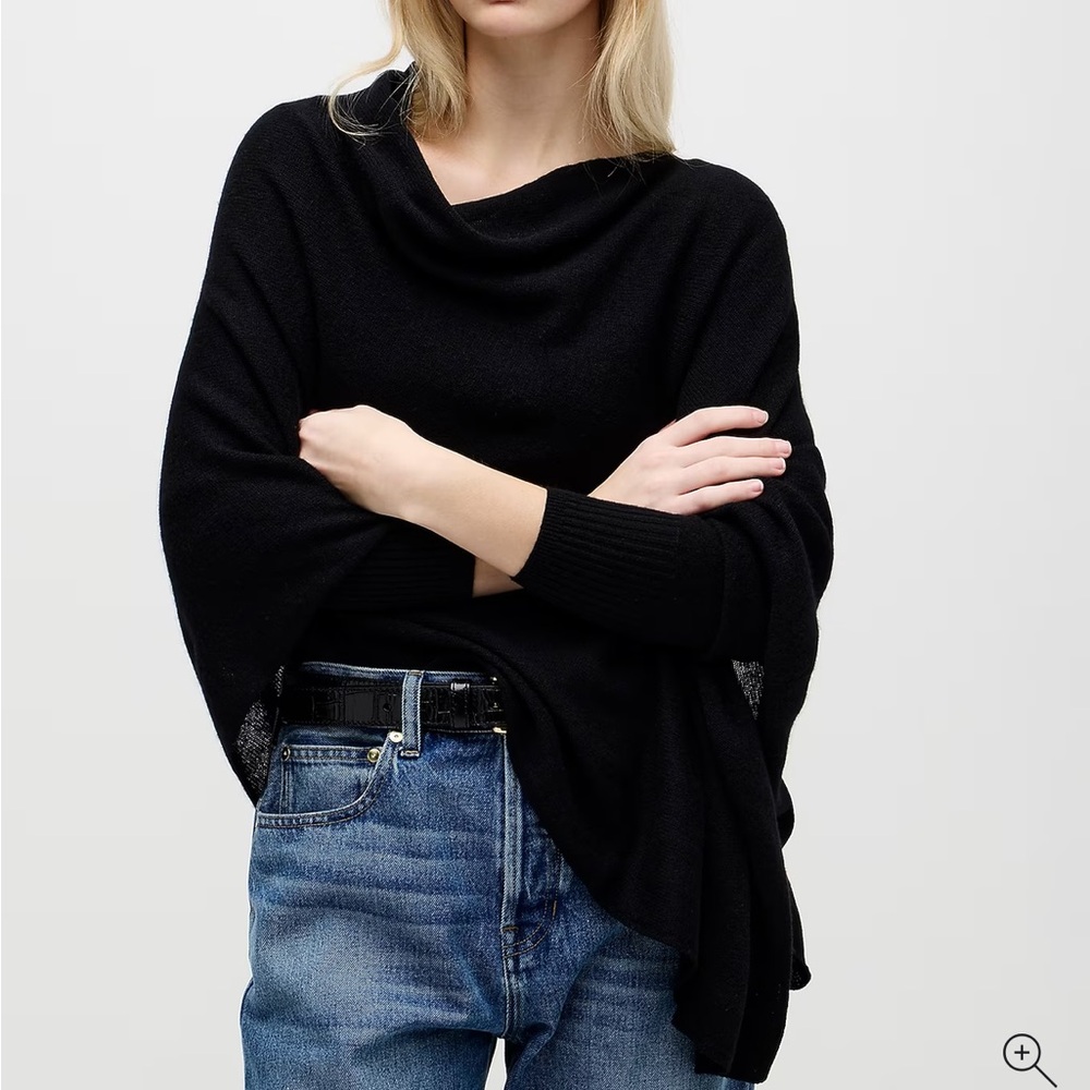 J.Crew Cashmere-wool blend poncho